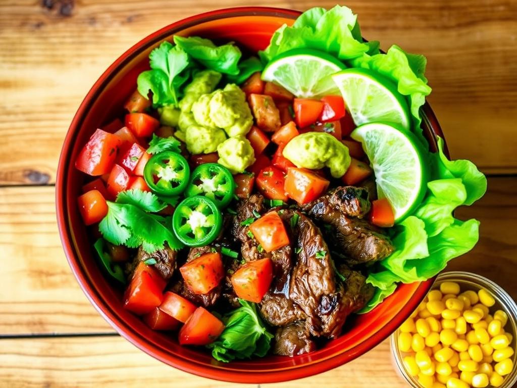 Chipotle steak bowl toppings