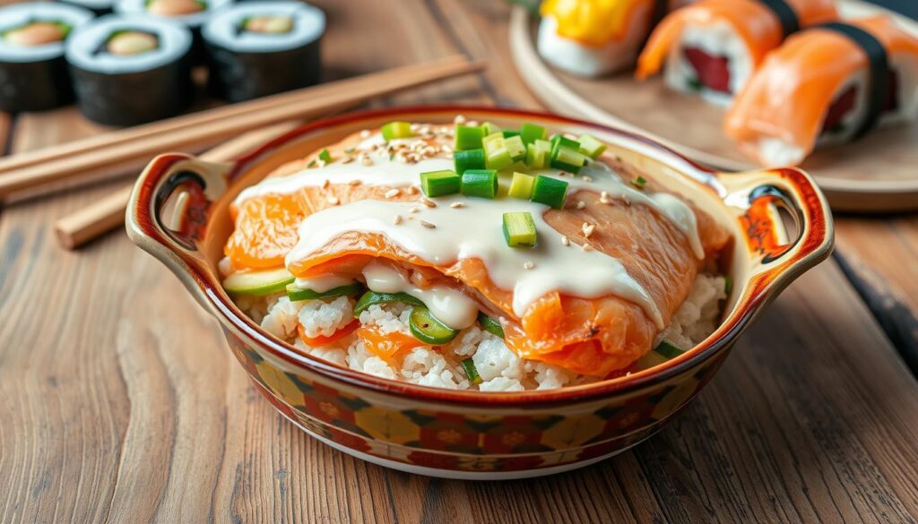 Salmon Sushi Bake