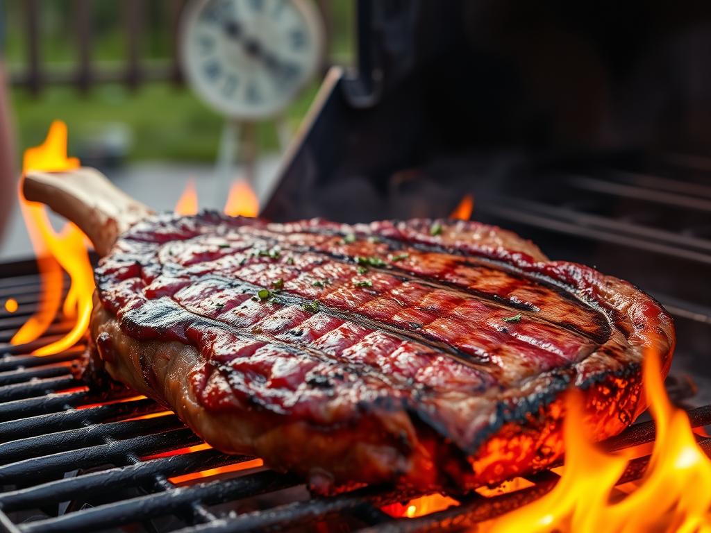 grilling tomahawk steak