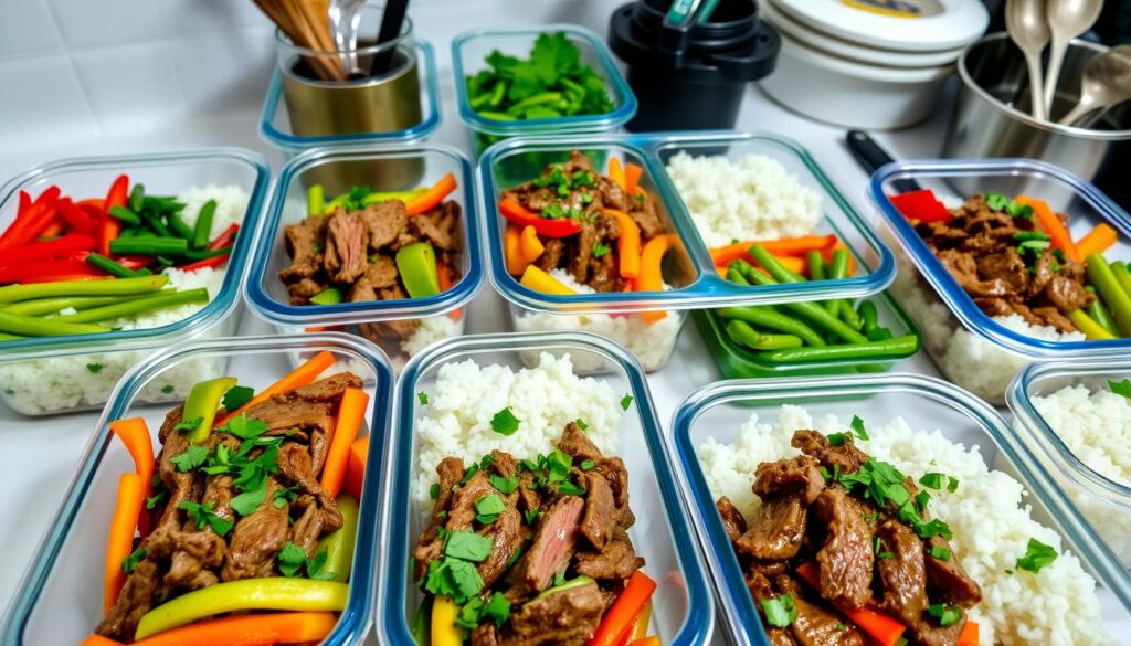 shaved steak meal prep