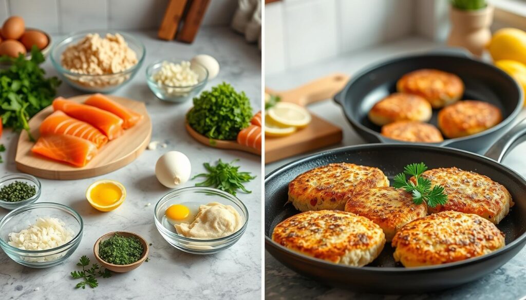 step-by-step salmon cake recipe