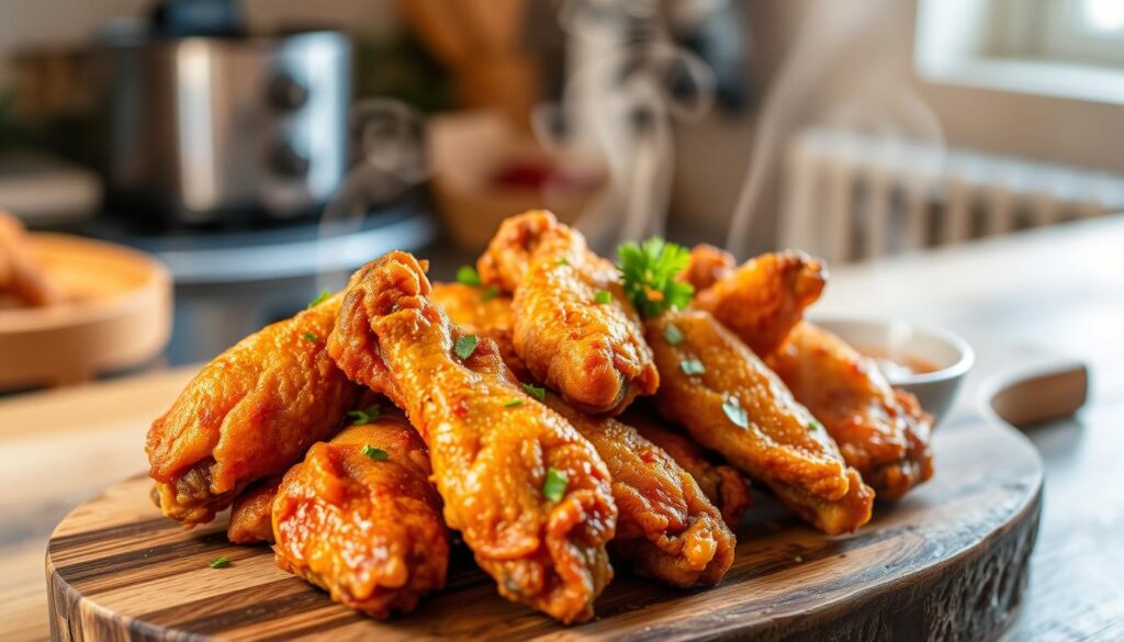 air fry frozen chicken wings