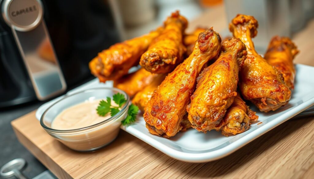 air fryer frozen chicken wings